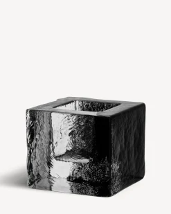 Brick ljuslykta svart 75mm