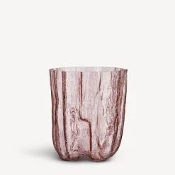 Crackle vas rosa 270mm