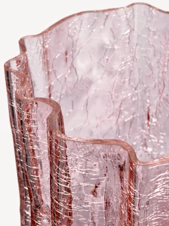 Crackle vas rosa 270mm