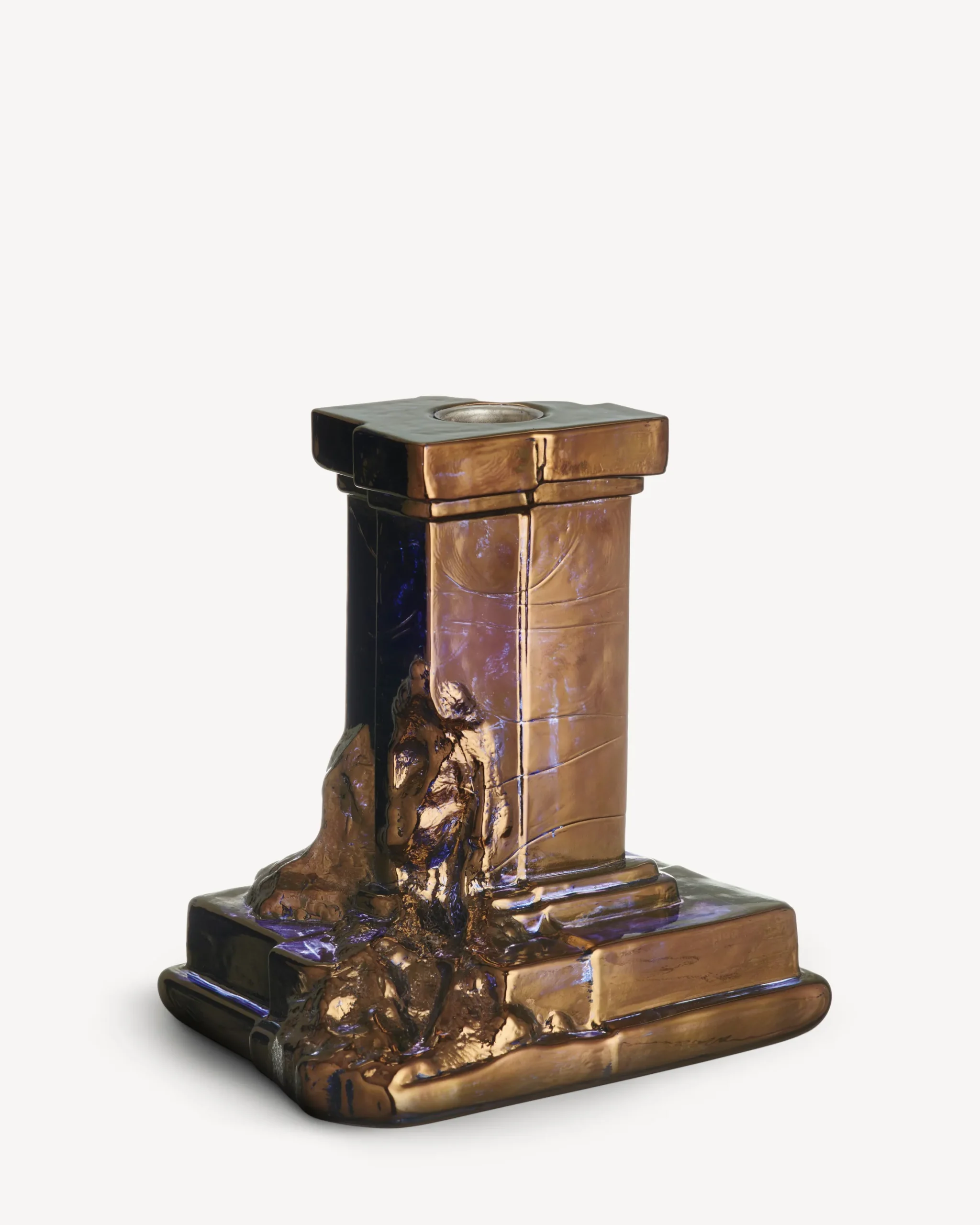 Rocky Baroque ljusstake glossy glaze 150mm