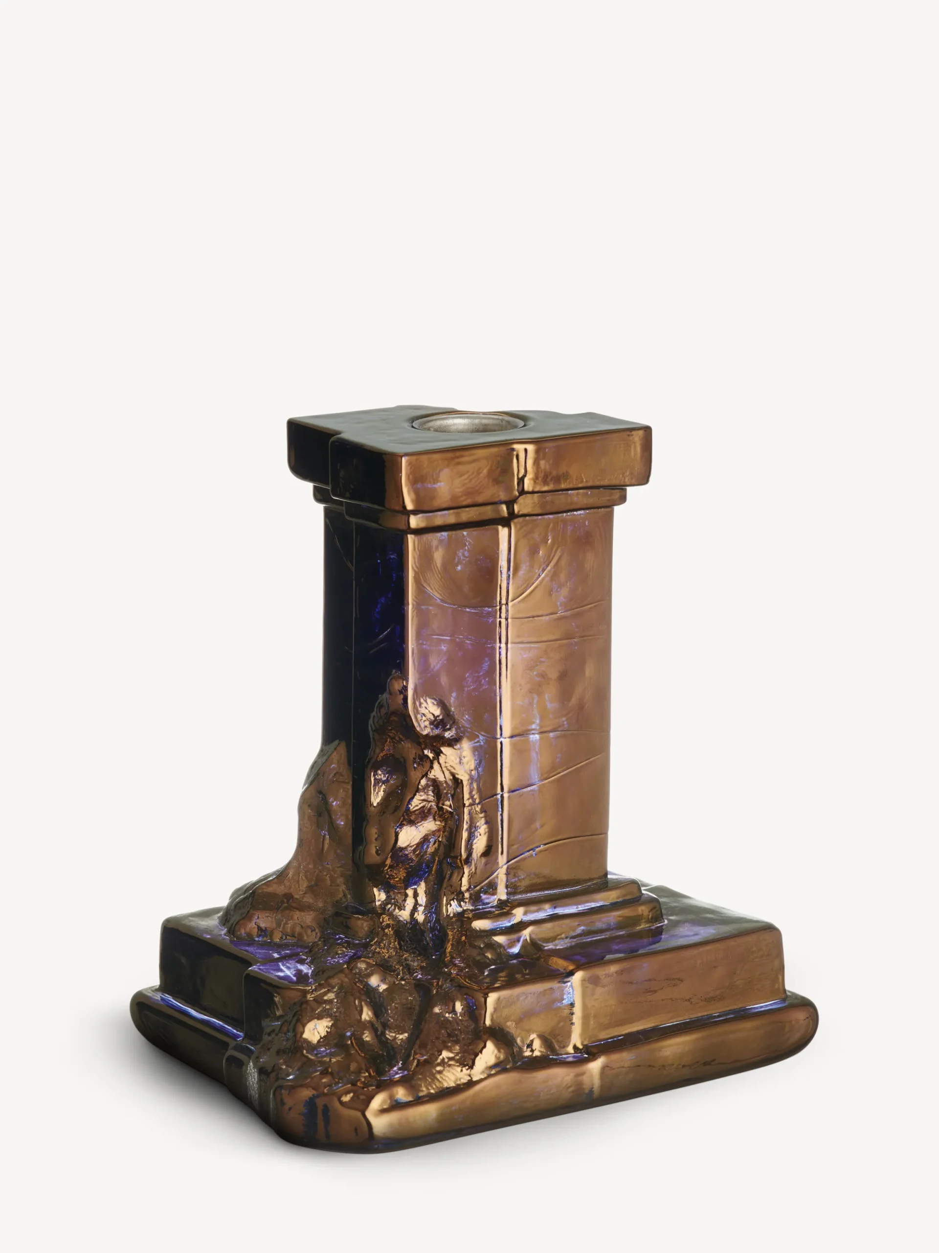 Rocky Baroque ljusstake glossy glaze 150mm