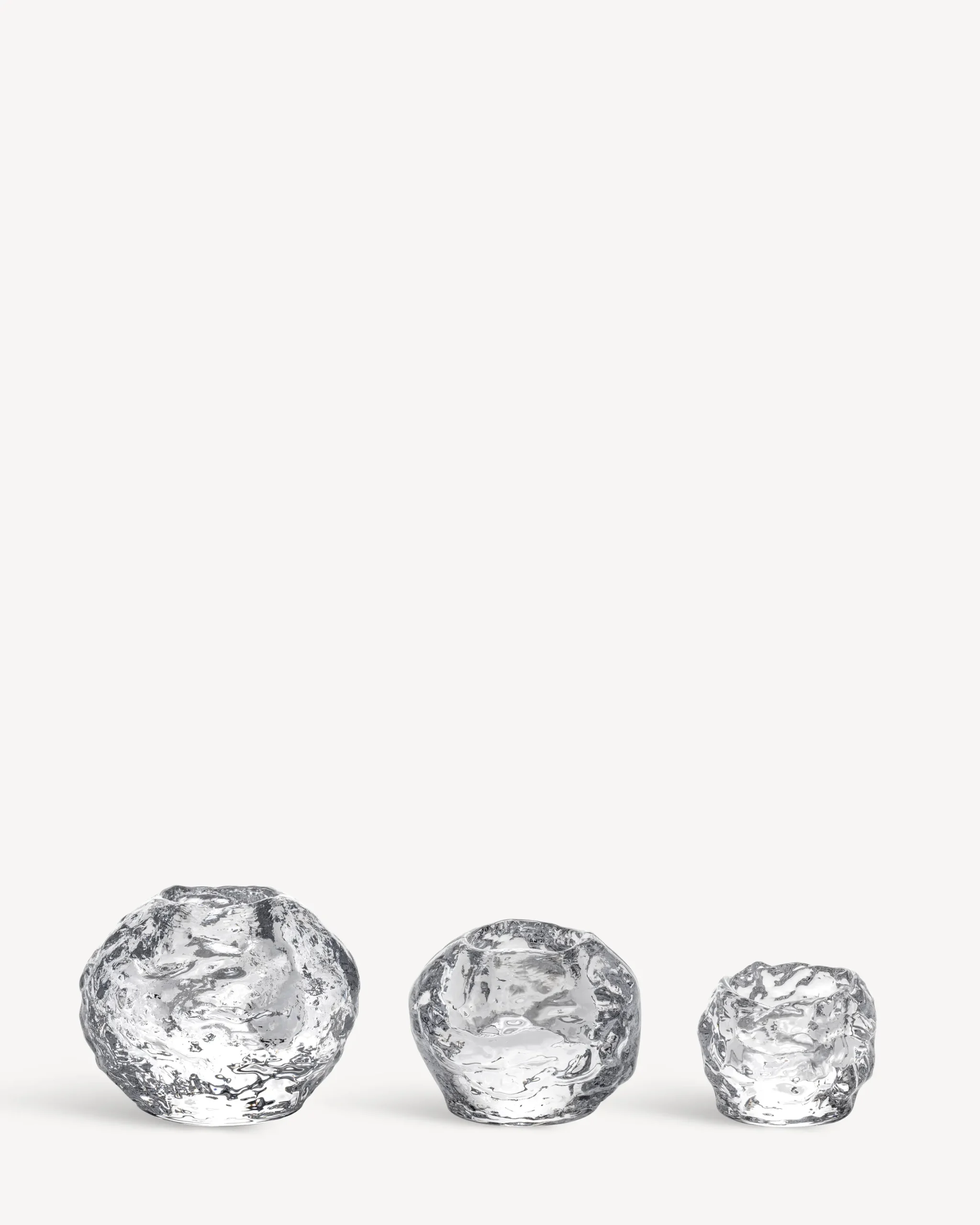 Snowball ljuslykta 3-pack