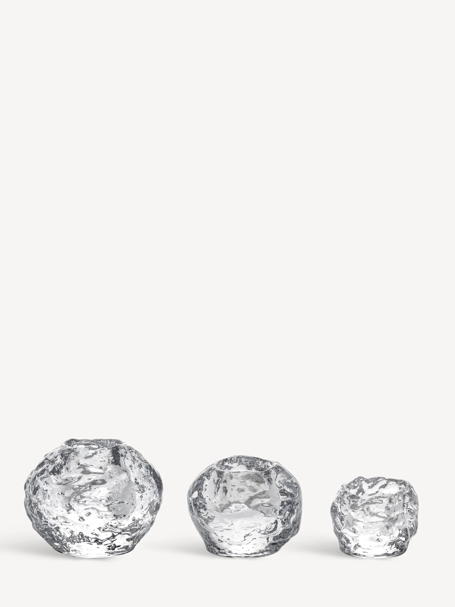 Snowball ljuslykta 3-pack