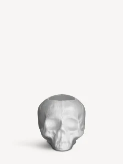 Still Life skull ljuslykta vit 85mm