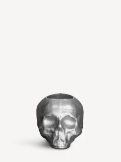 Still life skull ljuslykta silver 85mm