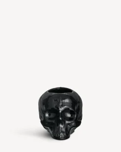 Still Life skull ljuslykta svart 85mm