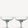 Sugar dandy coupe champagneglas blå 32cl 2-pack