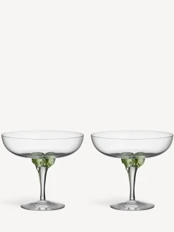 Sugar dandy coupe champagneglas grön 32cl 2-pack