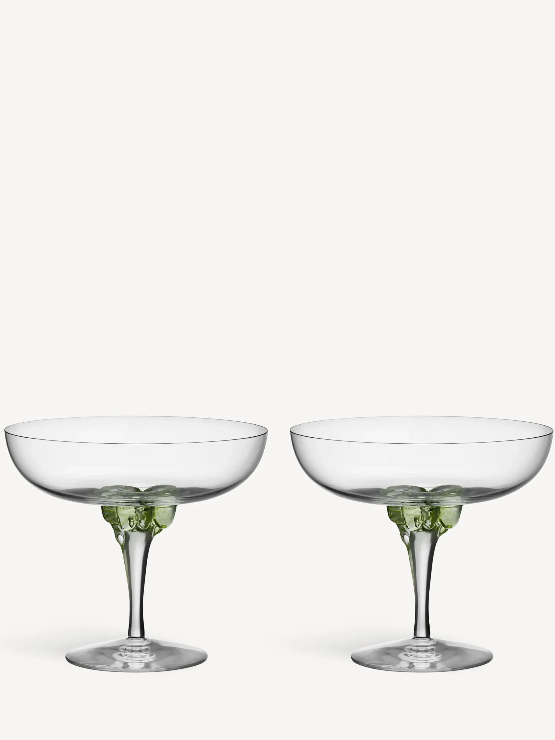 Sugar dandy coupe champagneglas grön 32cl 2-pack