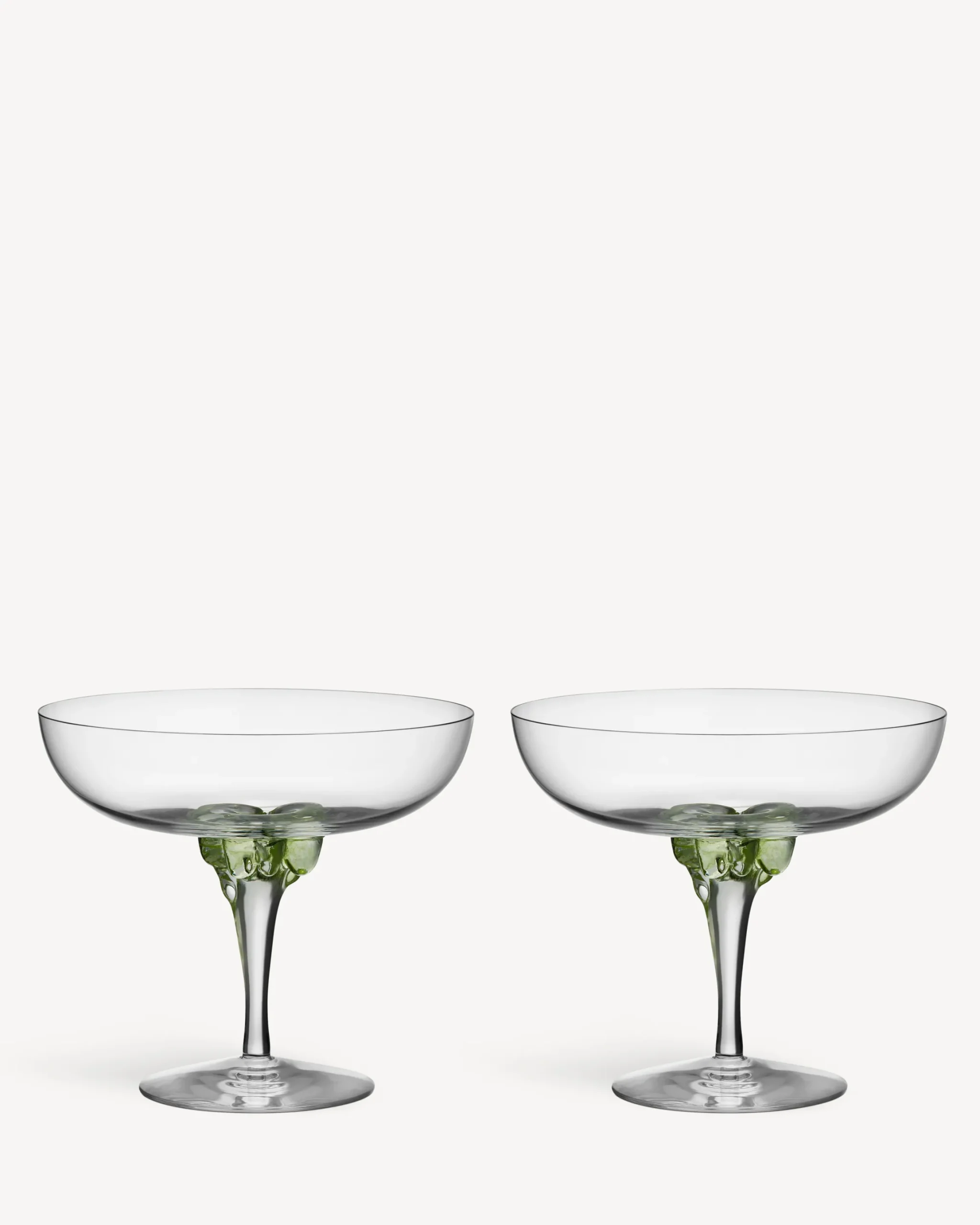 Sugar dandy coupe champagneglas grön 32cl 2-pack