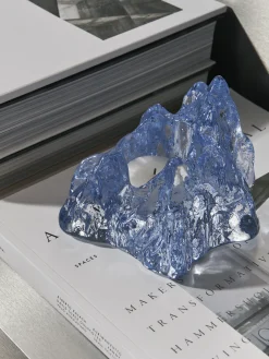 The Rock ljuslykta ice blue 91mm
