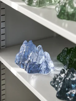 The Rock ljuslykta ice blue 91mm
